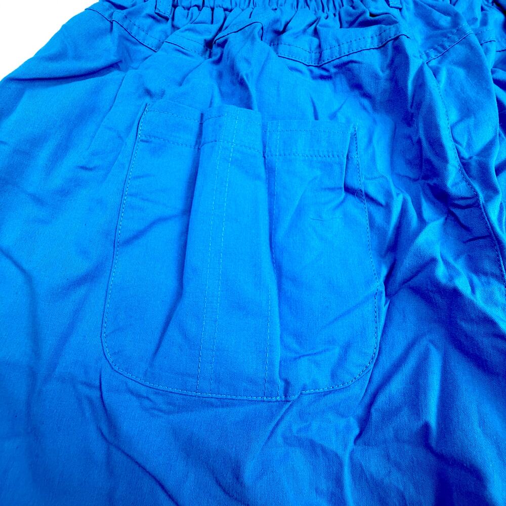New in Bag Women's Bright Blue Cargo Shorts Adjustable Length Elastic Waist - Picture 15 of 16